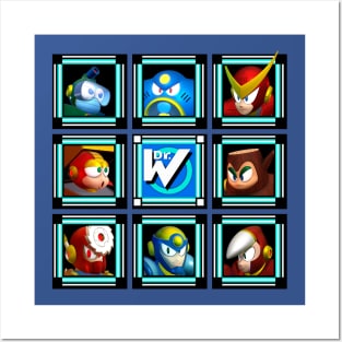 Mega Man 2 3D Stage Select Posters and Art